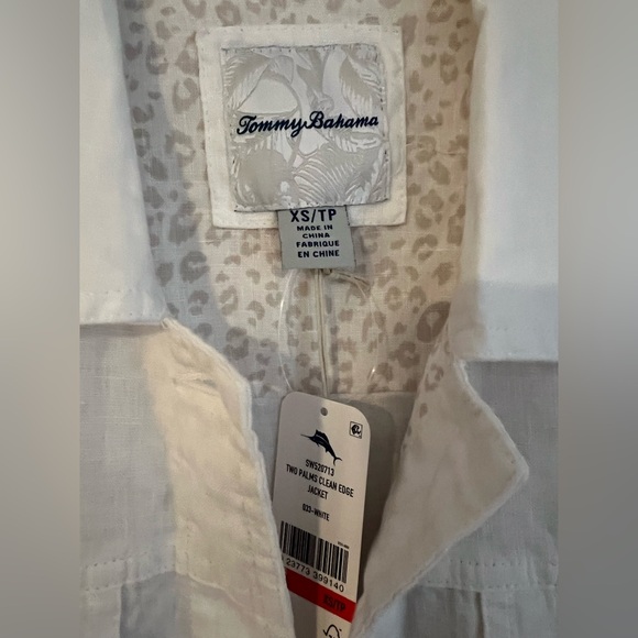 Tommy Bahama TWO PALMS CLEAN EDGE
JACKET White XS NWT - Picture 7 of 7